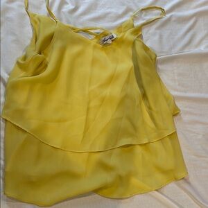 Yellow Layered Women's Top